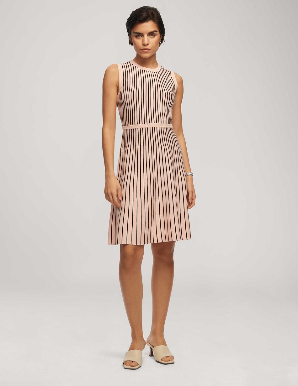 Peignoir Anne Klein Vertical Stripe Fit And Flare   | ODY-9504438